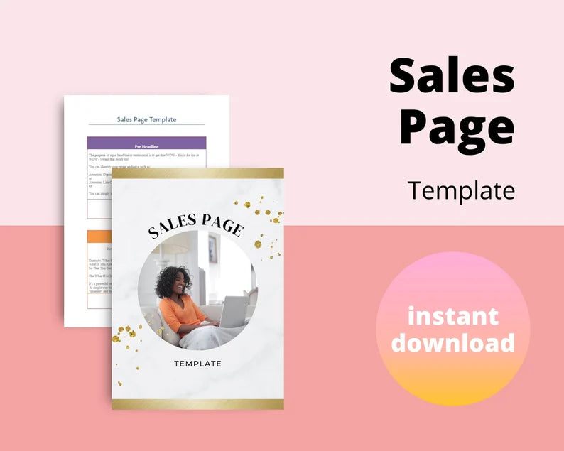 Sales Page Template | Done for You Template