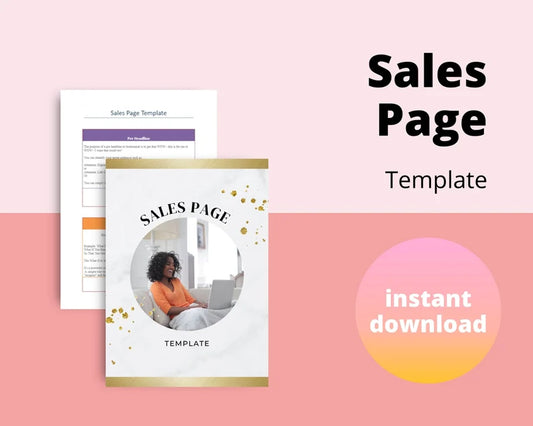 Sales Page Template | Done for You Template