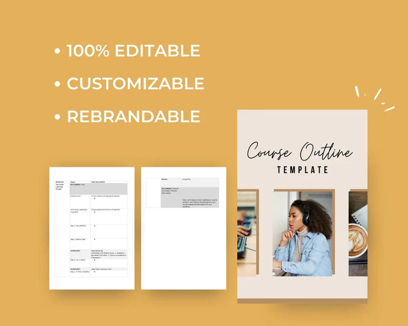 Course Outline Template | Done for You Template