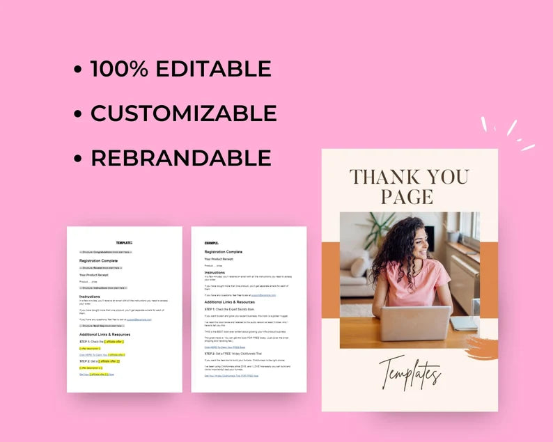 Thank You Page Templates | Done for You Template