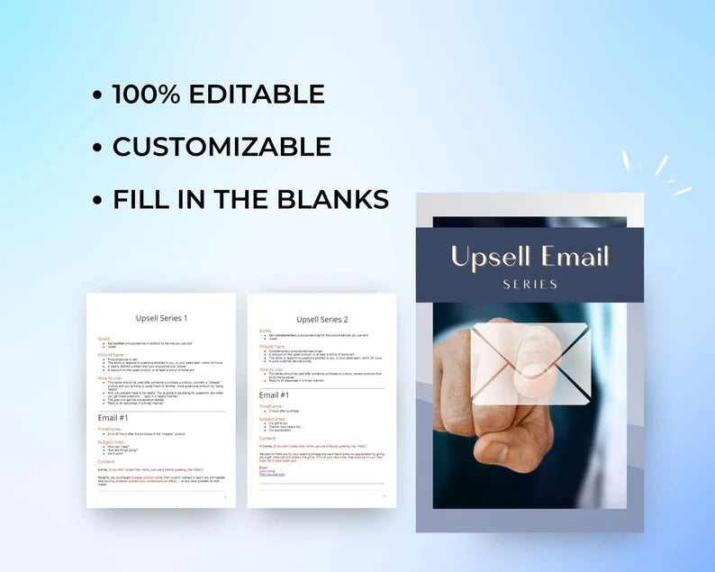 Upsell Email Series | Done for You Template