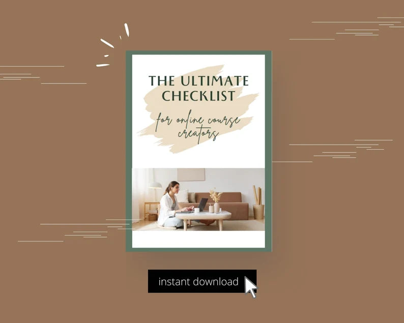 Ultimate Checklist For Course Creators