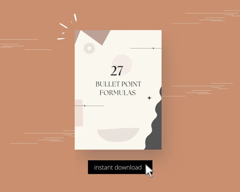 27 Bullet Point Formulas