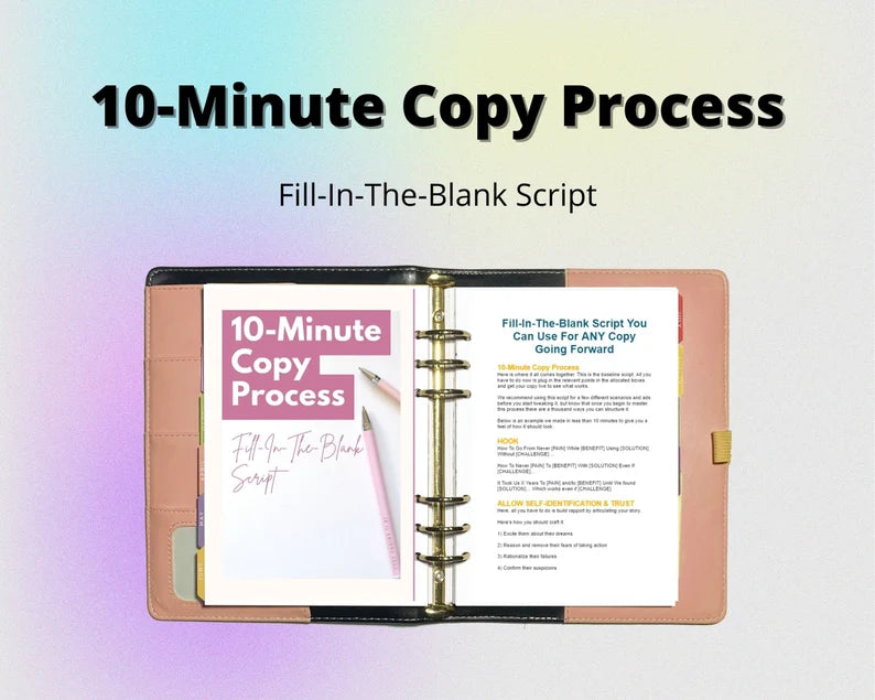 10-Minute Copy Process Fill-In-The-Blank Script