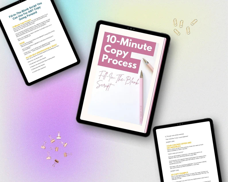 10-Minute Copy Process Fill-In-The-Blank Script