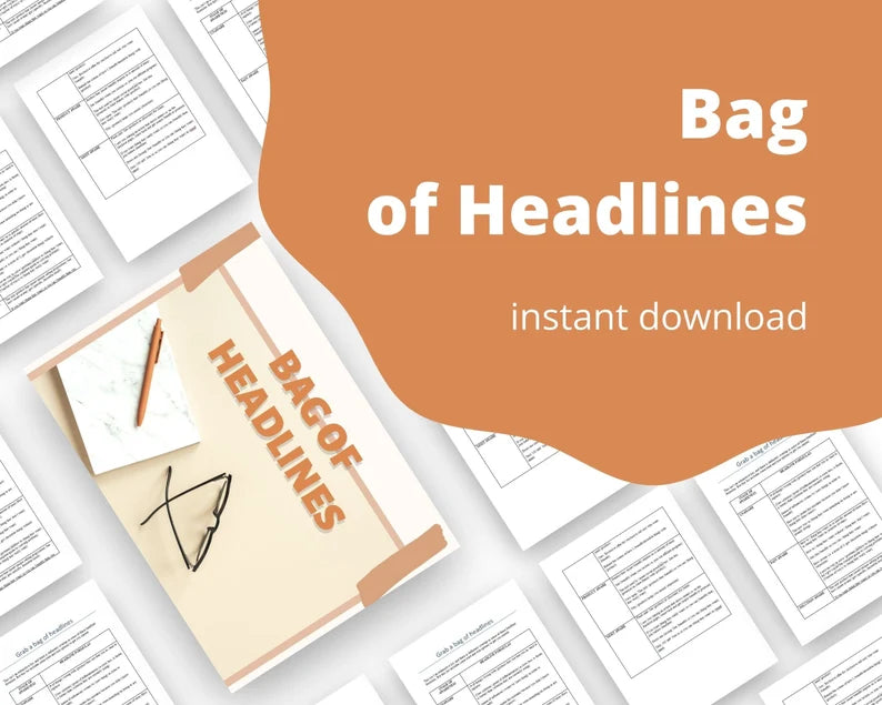 Bag of Headlines | Done for You Template