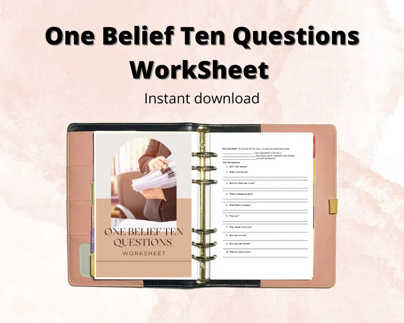 One Belief Ten Questions WorkSheet