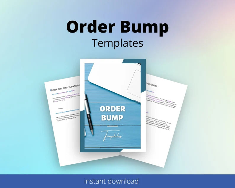 Order Bump Templates | Done for You Template