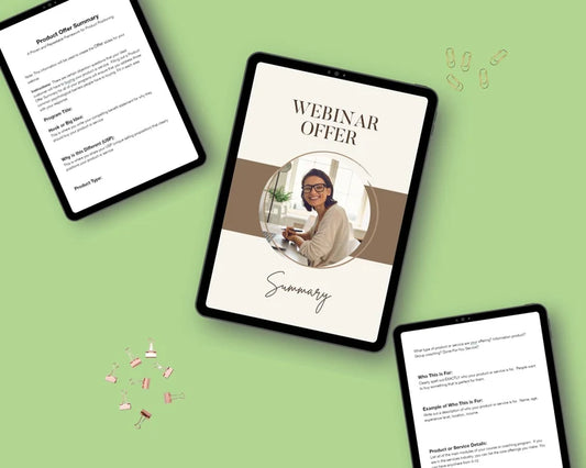 Webinar Offer Summary