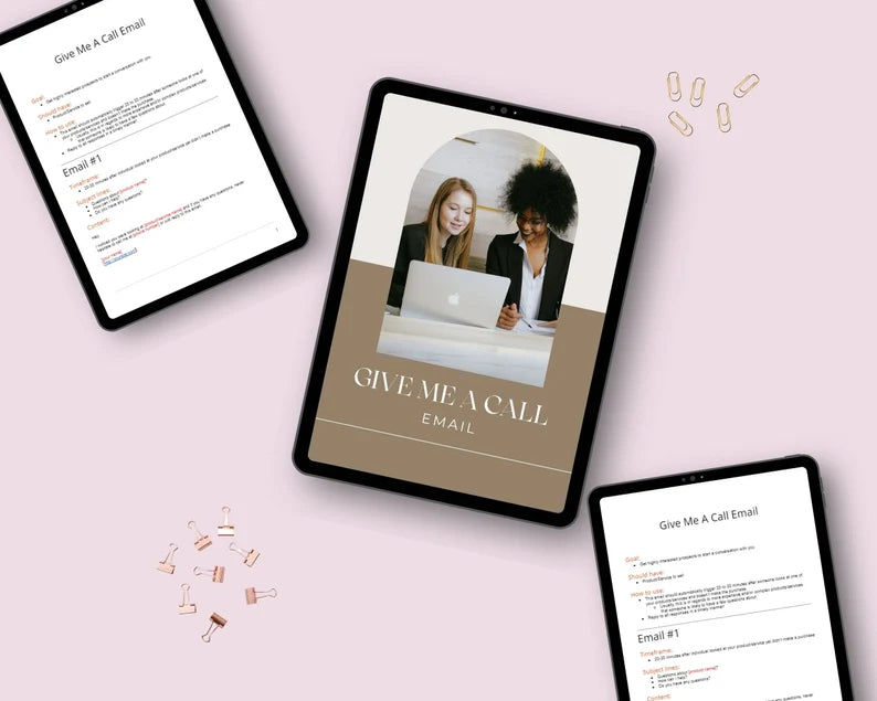Give Me A Call Email | Done for You Template