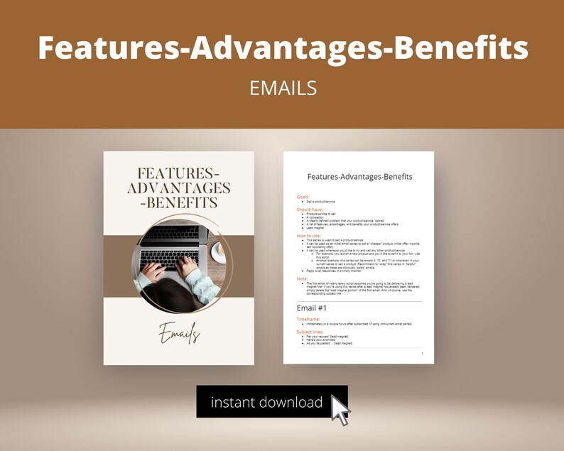 Features-Advantages-Benefits Emails