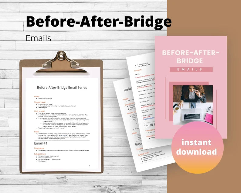 Before-After-Bridge Emails