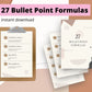 27 Bullet Point Formulas