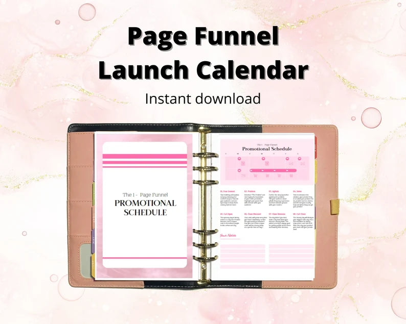 One Page Funnel Launch Calendar