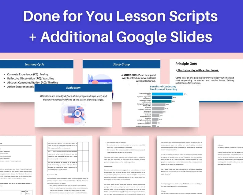 Done for You Online Course | Train the Trainer | Business Course in a Box | 14 Lessons