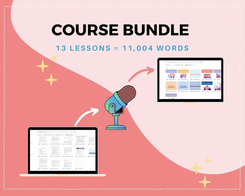 Done for You Online Course | Negotiation Skills | Business Course in a Box | 11 Lessons