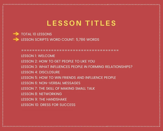 Done for You Online Course | Building Relationships | Communication Course in a Box | 10 Lessons