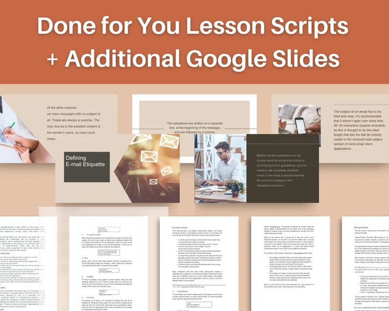 Done for You Online Course | Email Etiquette | Administrative Course in a Box | 12 Lessons
