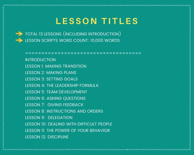Done for You Online Course | Becoming a Supervisor | Business Course in a Box | 13 Lessons