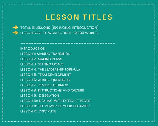 Done for You Online Course | Becoming a Supervisor | Business Course in a Box | 13 Lessons