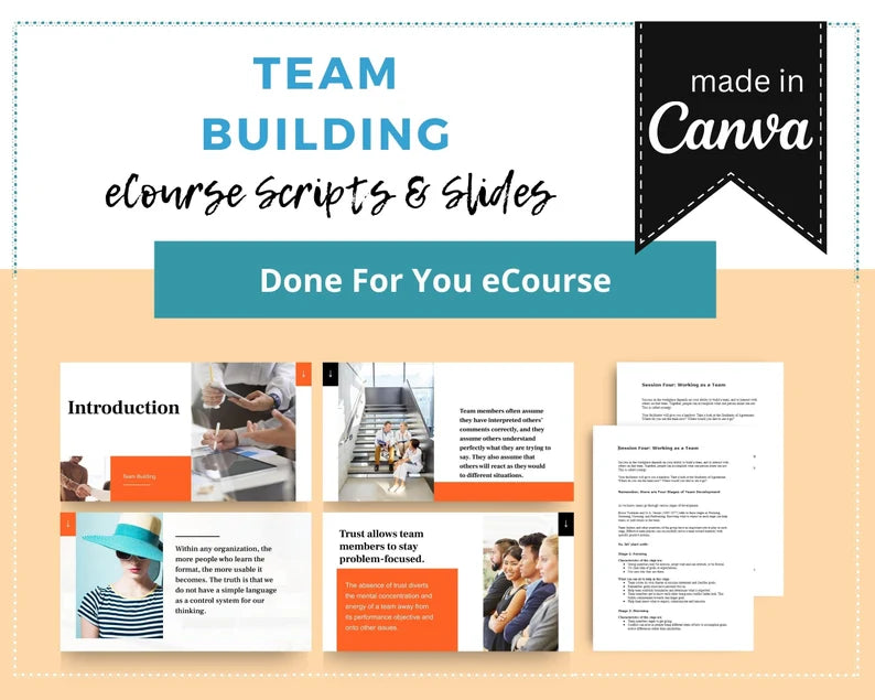 Done for You Online Course | Team Building | HR Course in a Box | 10 Lessons