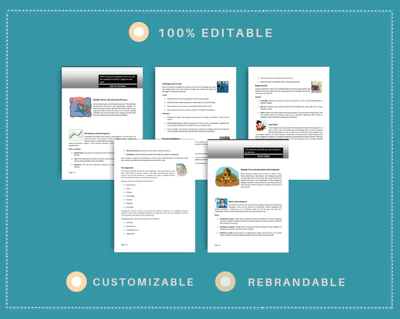 Done for You Online Course | Recruitment | HR Course in a Box | 12 Lessons