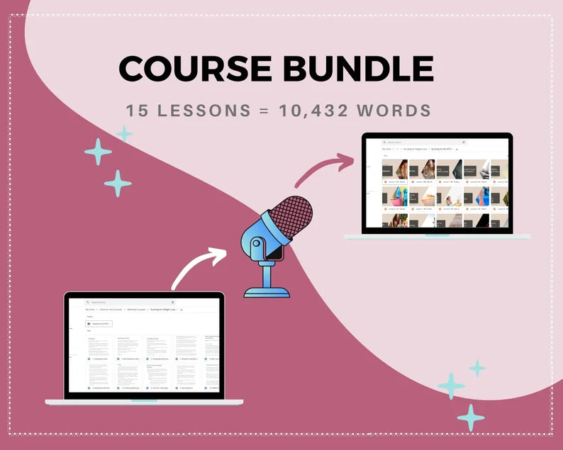 Done for You Online Course | Running for Weight Loss | Wellness Course in a Box | 15 Lessons
