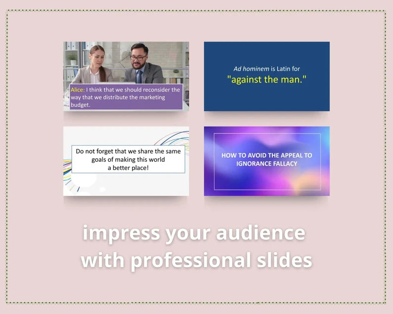 Done for You Online Course | Logical Fallacies | Professional Course in a Box | 16 Lessons