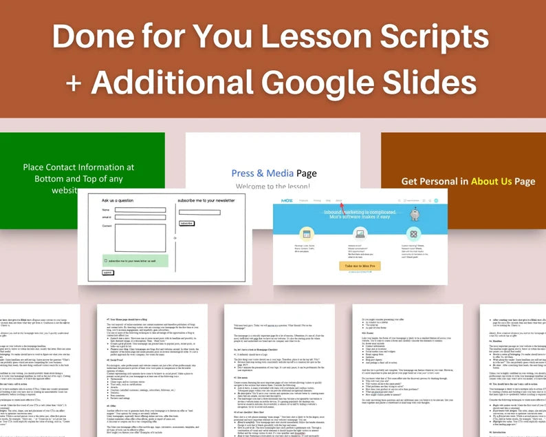 Done for You Online Course | Writing Website Copy | Professional Course in a Box | 7 Lessons