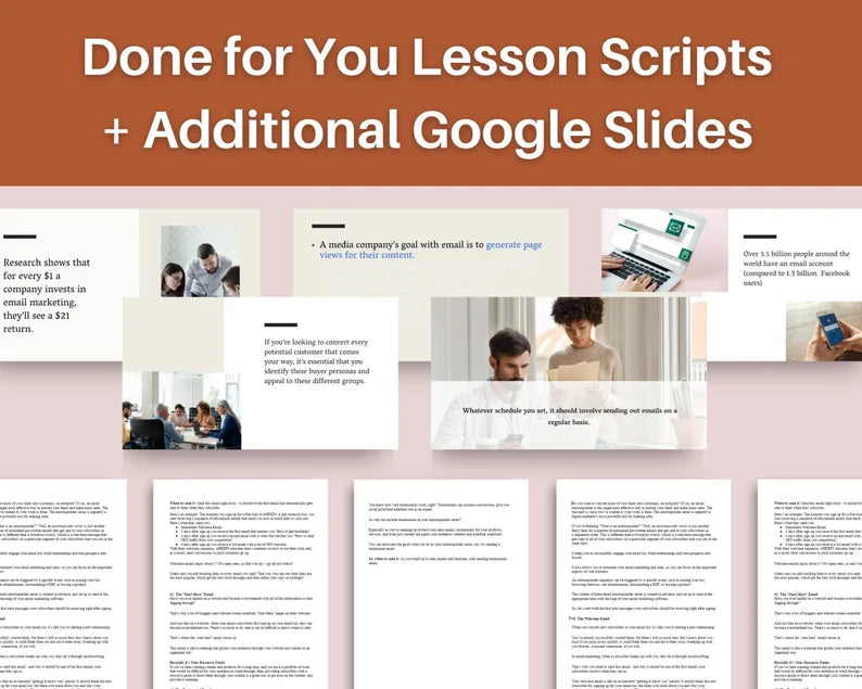 Done for You Online Course | Cold Email Series | Professional Course in a Box | 8 Lessons