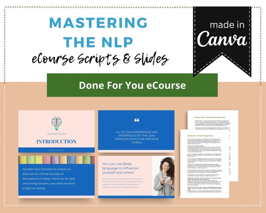 Done for You Online Course | Mastering the NLP | Spirituality Course in a Box | 12 Lessons