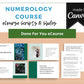 Done for You Online Course | Numerology | Spirituality Course in a Box | 7 Lessons