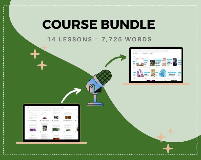 Done for You Online Course | Crystal Healing | Spirituality Course in a Box | 14 Lessons