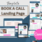 Book a Call Landing Page | Landing Page Canva Mockup