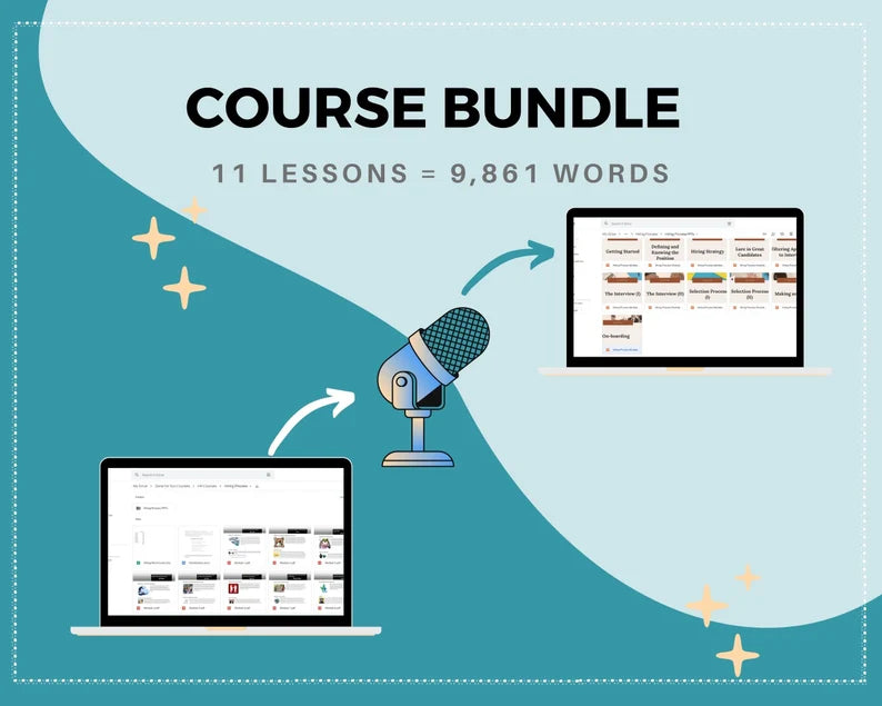 Done for You Online Course | Hiring Process | HR Course in a Box | 11 Lessons