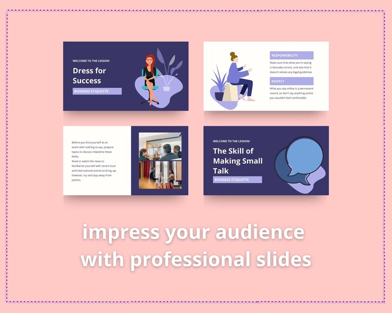 Done for You Online Course | Business Etiquette | Business Course in a Box | 12 Lessons