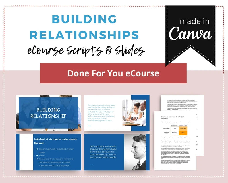 Done for You Online Course | Building Relationships | Communication Course in a Box | 10 Lessons