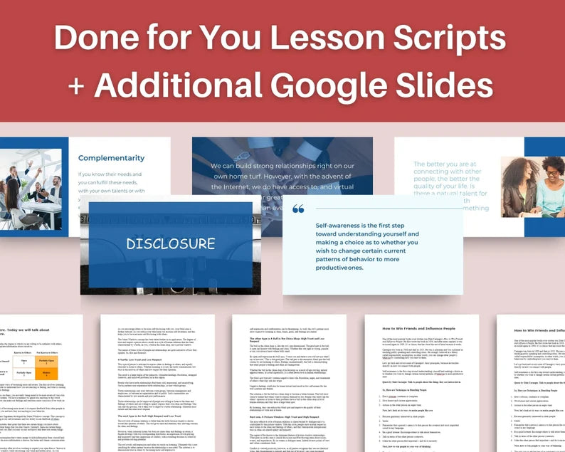 Done for You Online Course | Building Relationships | Communication Course in a Box | 10 Lessons