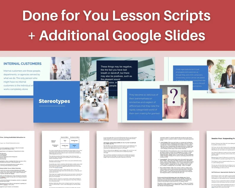 Done for You Online Course | Customer Service | Communication Course in a Box | 11 Lessons
