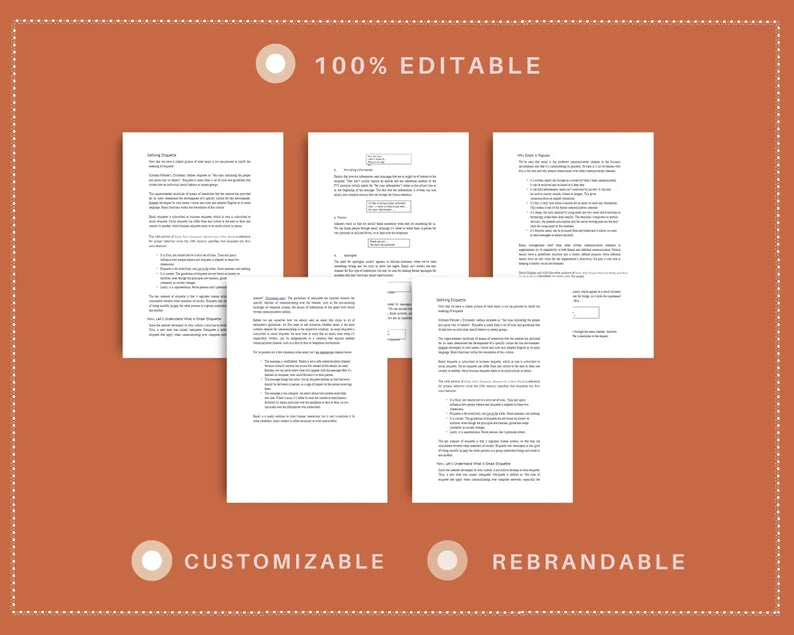 Done for You Online Course | Email Etiquette | Administrative Course in a Box | 12 Lessons
