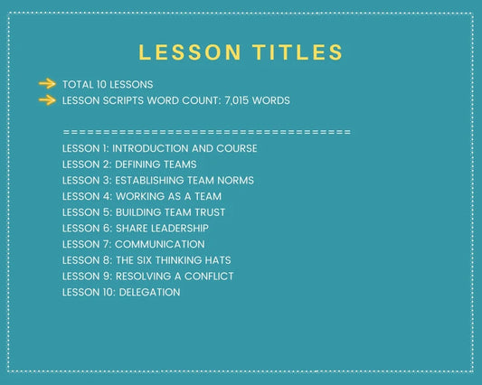 Done for You Online Course | Team Building | HR Course in a Box | 10 Lessons