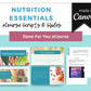 Done for You Online Course | Nutrition Essentials | Wellness Course in a Box | 10 Lessons