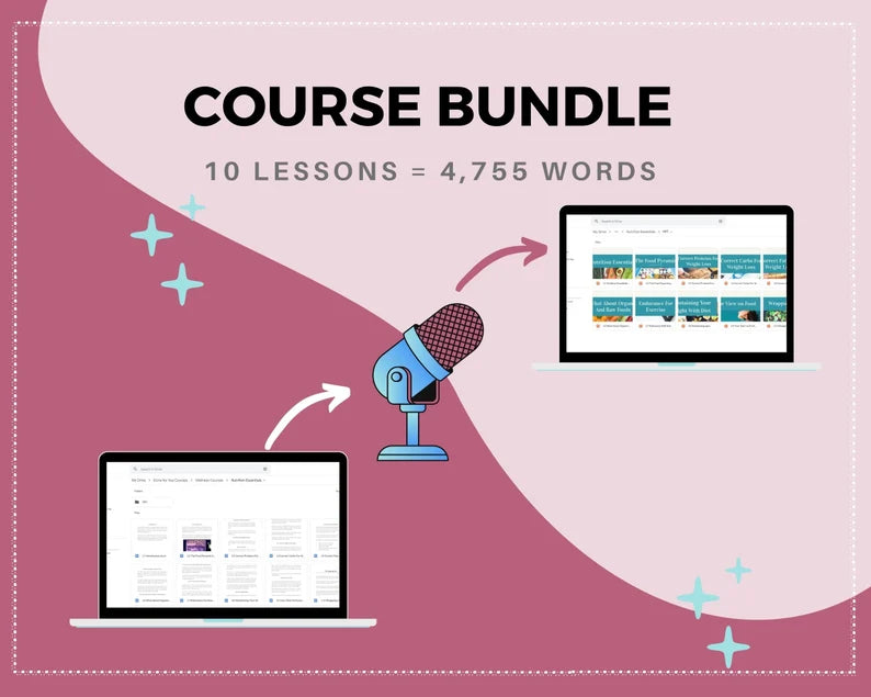 Done for You Online Course | Nutrition Essentials | Wellness Course in a Box | 10 Lessons