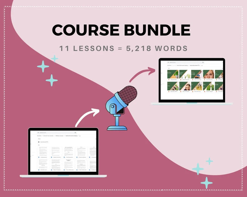 Done for You Online Course | Herbal Alternative Healing | Wellness Course in a Box | 10 Lessons