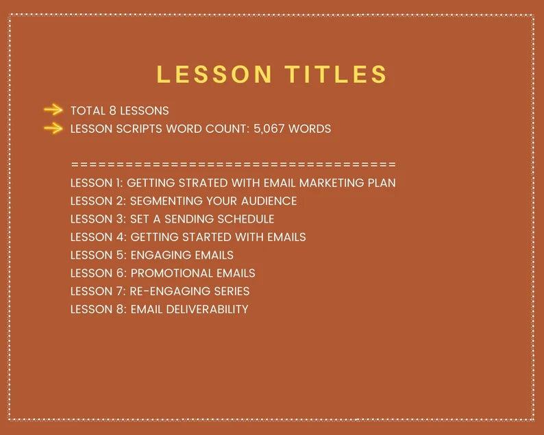 Done for You Online Course | Cold Email Series | Professional Course in a Box | 8 Lessons