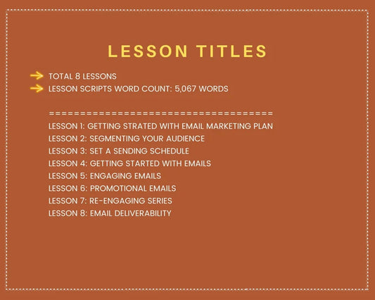 Done for You Online Course | Cold Email Series | Professional Course in a Box | 8 Lessons