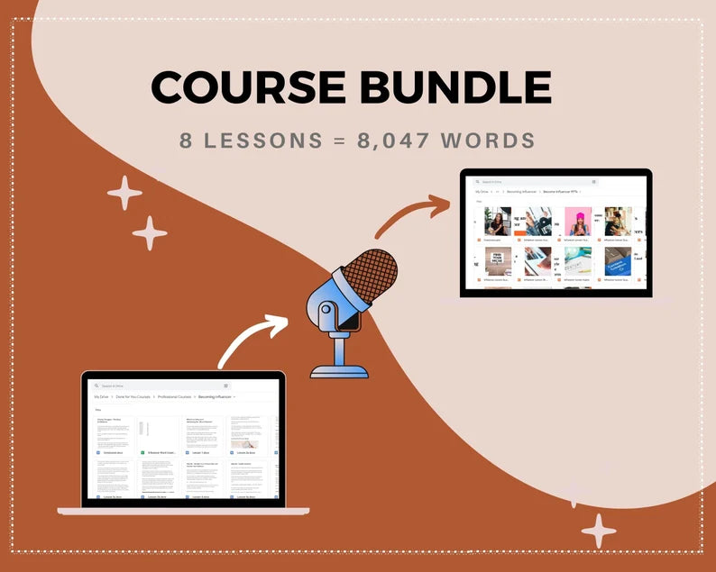Done for You Online Course | Becoming Influencer | Professional Course in a Box | 8 Lessons