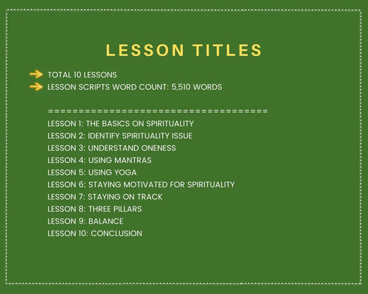 Done for You Online Course | Spiritual Enlightenment | Spirituality Course in a Box | 10 Lessons