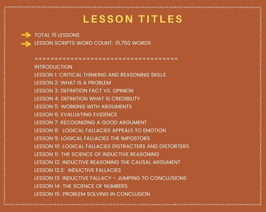Done for You Online Course | Logic | Professional Course in a Box | 15 Lessons