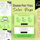 MINI OFFER Sales Page Template in Canva, Free Canva Page Hosting